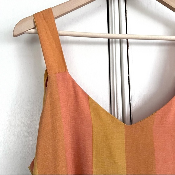 Show Me Your Mumu Throw and Go Tie Mini Sunset Stripe Size XS Mod Retro Beach - Picture 4 of 11